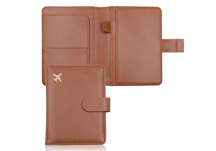 Passport Holder Cover Wallet RFID Blocking Leather Card Case (Support OEM/ODM)